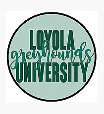 Loyola University Maryland Greyhounds Photographic Print