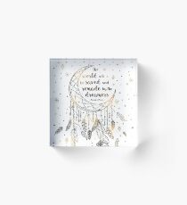The world will be saved Acrylic Block