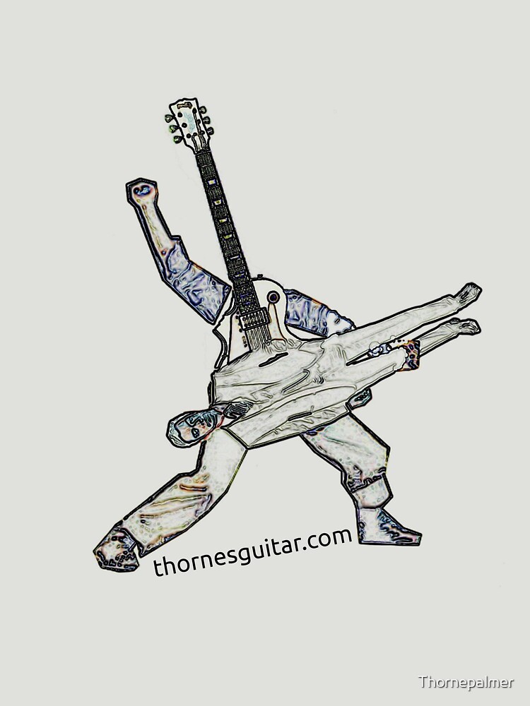 Power stance Guitar God Playing Human by Thornepalmer