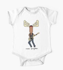 moose springsteen Short Sleeve Baby One-Piece