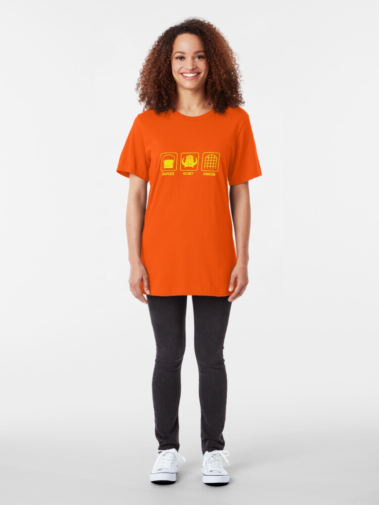 Alternate view of Knapsack, Helmet, Dungeon Slim Fit T-Shirt