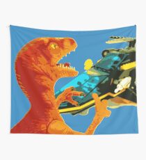 Velociraptor Attack! Wall Tapestry