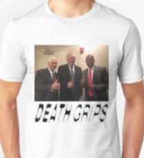 Camiseta ajustada TRUMP PENCE CARSON DEATH GRIPS PCM MEMES