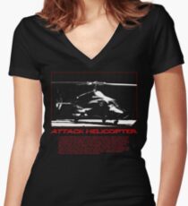 I Identify as an Attaack helicopter - Airwolf Edition Women's Fitted V-Neck T-Shirt