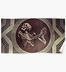 Hannibal: Dancing Skull + Skeleton Mosaic Poster