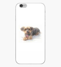 Calendar yorkshire terrier watercolor iPhone Case
