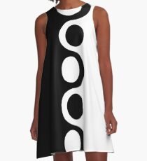 Black White Mod A-Line Dress