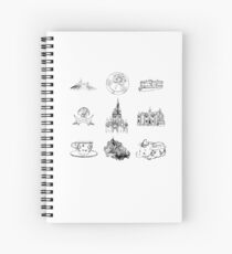 Elements of Magic Spiral Notebook
