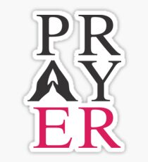 Prayer (Black) Logo Sticker