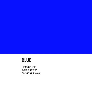 Blue - Color Pantone Colour Design Art Board Print for Sale by