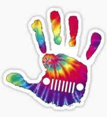Jeep Wave - Tie Dye Sticker