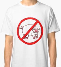 No Hogs Circle Classic T-Shirt