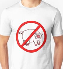 No Hogs Circle Unisex T-Shirt