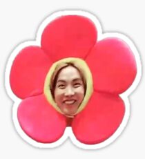 Jhope Chuseok Flower (Black) Sticker