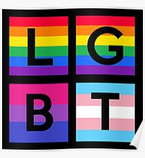lgbt posters poster pride redbubble flag