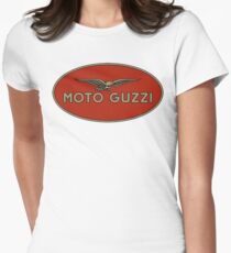 Moto Guzzi Retro Logo Women's Fitted T-Shirt
