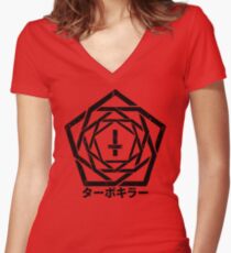 TURBO KILLER v2 - BRUTAL STYLE Women's Fitted V-Neck T-Shirt
