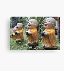 Small Buddha Statues Canvas Print