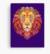 Geometric Lion Canvas Print