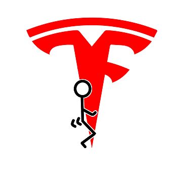 Magnet for Sale mit Verdammter Tesla-Aufkleber von BubbleCrumbs
