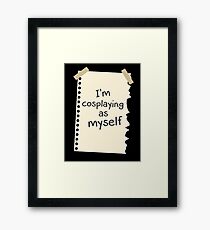 Me Myself Framed Print