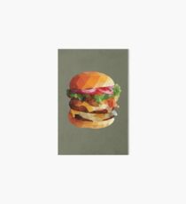 Gourmet Burger Polygon Art Art Board