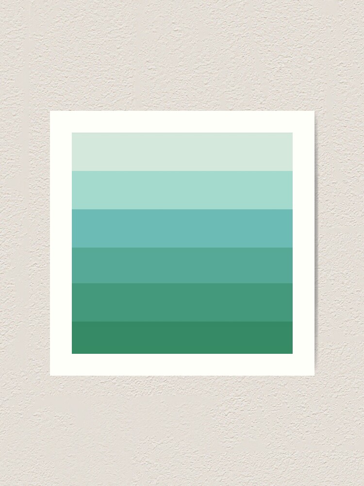 Seafoamin Ombre Color Fade Green Aquamarine Chrysalis Light To Dark Trendy Seafoamin Sea Ocean Beach Fresh Simple Clean Modern