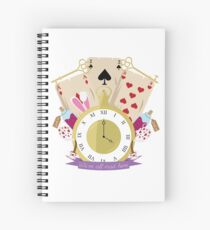 Inspirerd by Alice in Wonderland Spiral Notebook