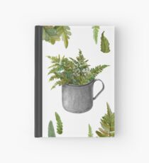 Mug with fern leaves Hardcover Journal
