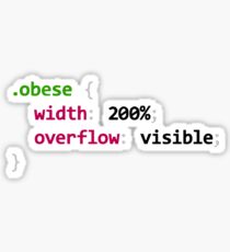 Obese Sticker