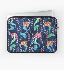 Merry Mermaids in Watercolor Laptop Sleeve