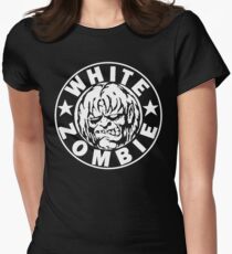 White Zombie (White) Women's Fitted T-Shirt
