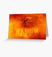 Happy Birthday Orange Greeting Card