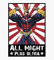 ALL MIGHT! PLUS ULTRA! Photographic Print