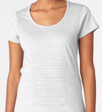 Gamer Nutritional Facts Women's Premium T-Shirt