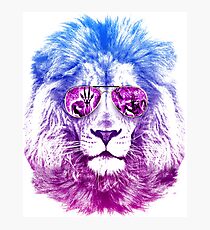 Tackle The Gazzle Says Mr. Lion Photographic Print