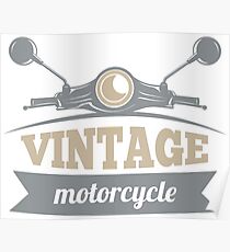 Vintage Motorcycle Poster