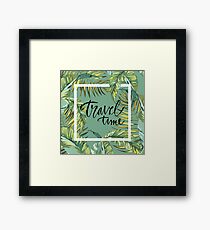 Travel time Framed Print