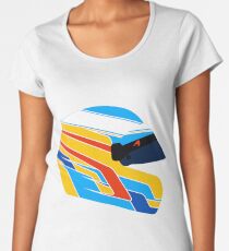 Fernando Alonso Helmet Illustration Women's Premium T-Shirt