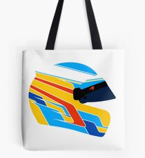 Fernando Alonso Helmet Illustration Tote Bag