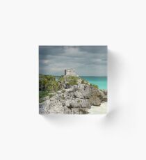 Pyramide, Tulum, Mexiko, Fotografie, BebiCervin Acrylic Block