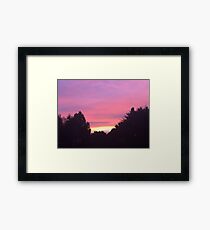 Pink and Orange Sunset Framed Print