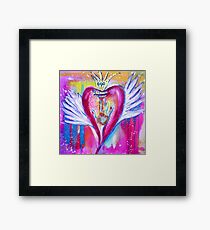 You Touched My World & Set My Heart A-Flutter Framed Print