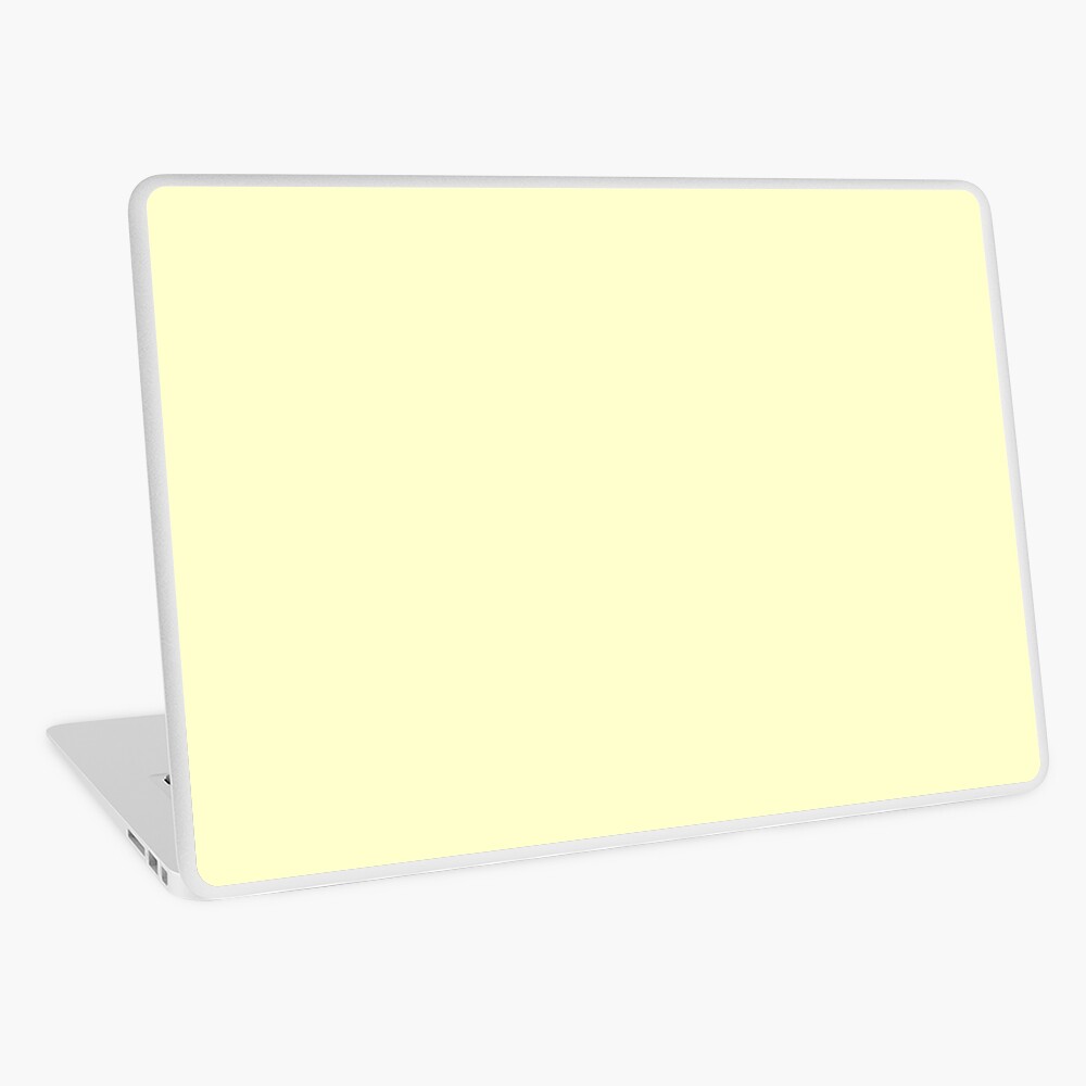Pastel Color - Very Pale Yellow Laptop Skin