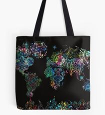 Weltkarte Mandala 8 Tote Bag