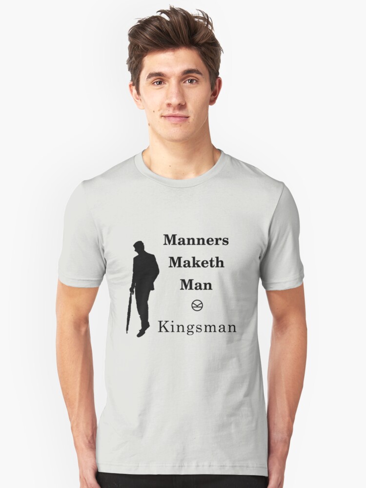 Kingsman Manners Maketh Man T Shirt By Lordhornblower Redbubble