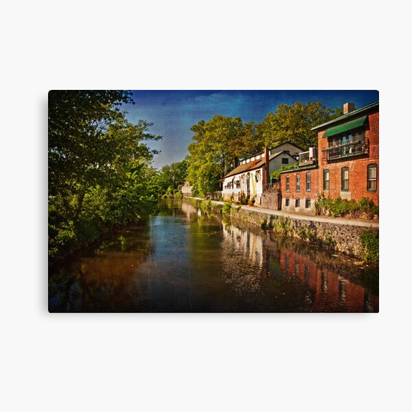 Canal along the Porkyard Canvas Print