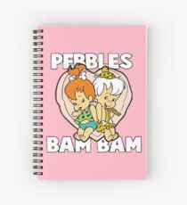 Pebbles and Bamm-Bamm Show - Flintstones Spiral Notebook