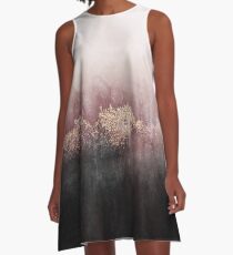 Vestido acampanado Cielo rosa
