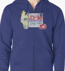 Dole Whip Float (DISTRESSED) Zipped Hoodie